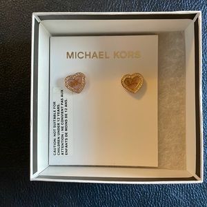 Brand New Michael Kora Symbols Rose Gold-Tone Earring